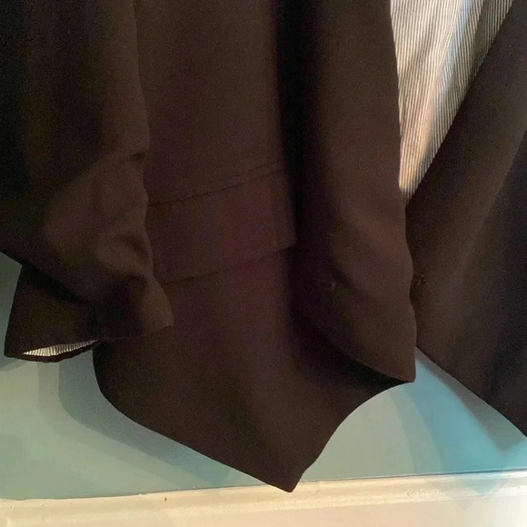 Anthropologie Cartannier women’s black blazer size small - single button - Picture 3 of 9